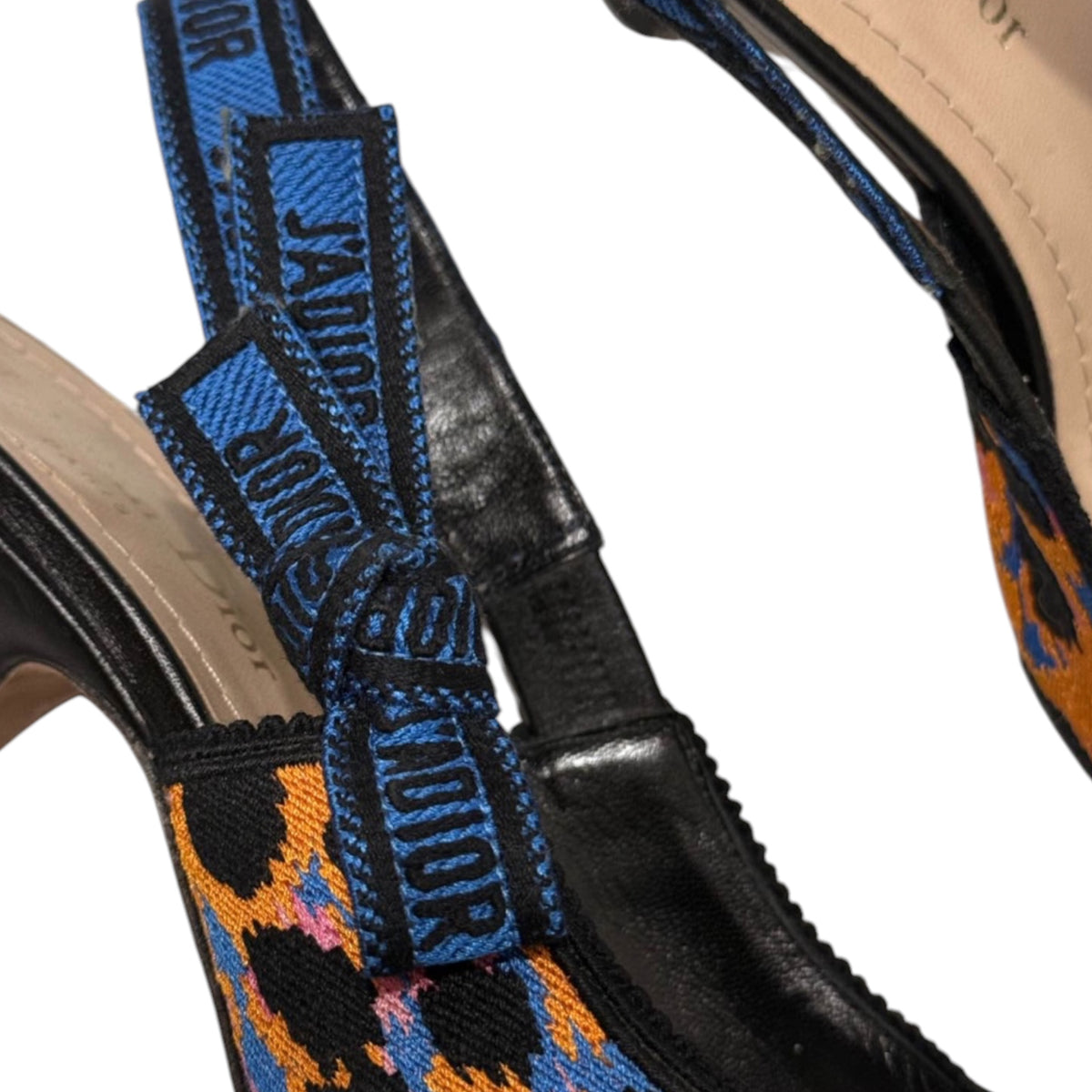 Dior Leopard J’Adior Slingback Kitten Heels