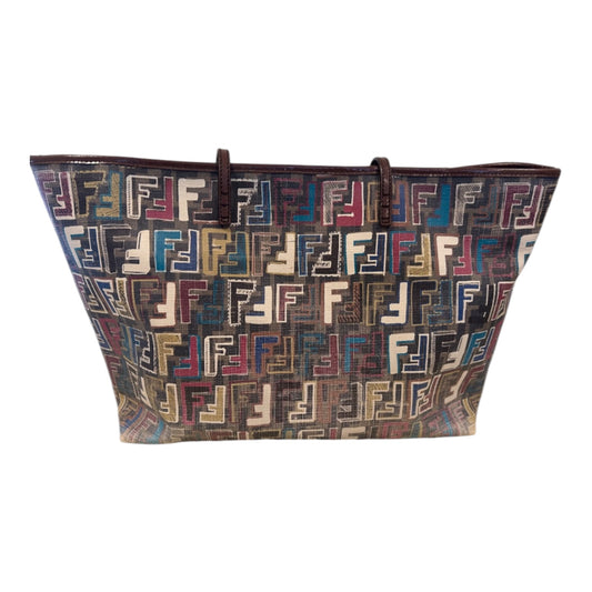 Fendi Multicolor Zucca Roll Tote Bag