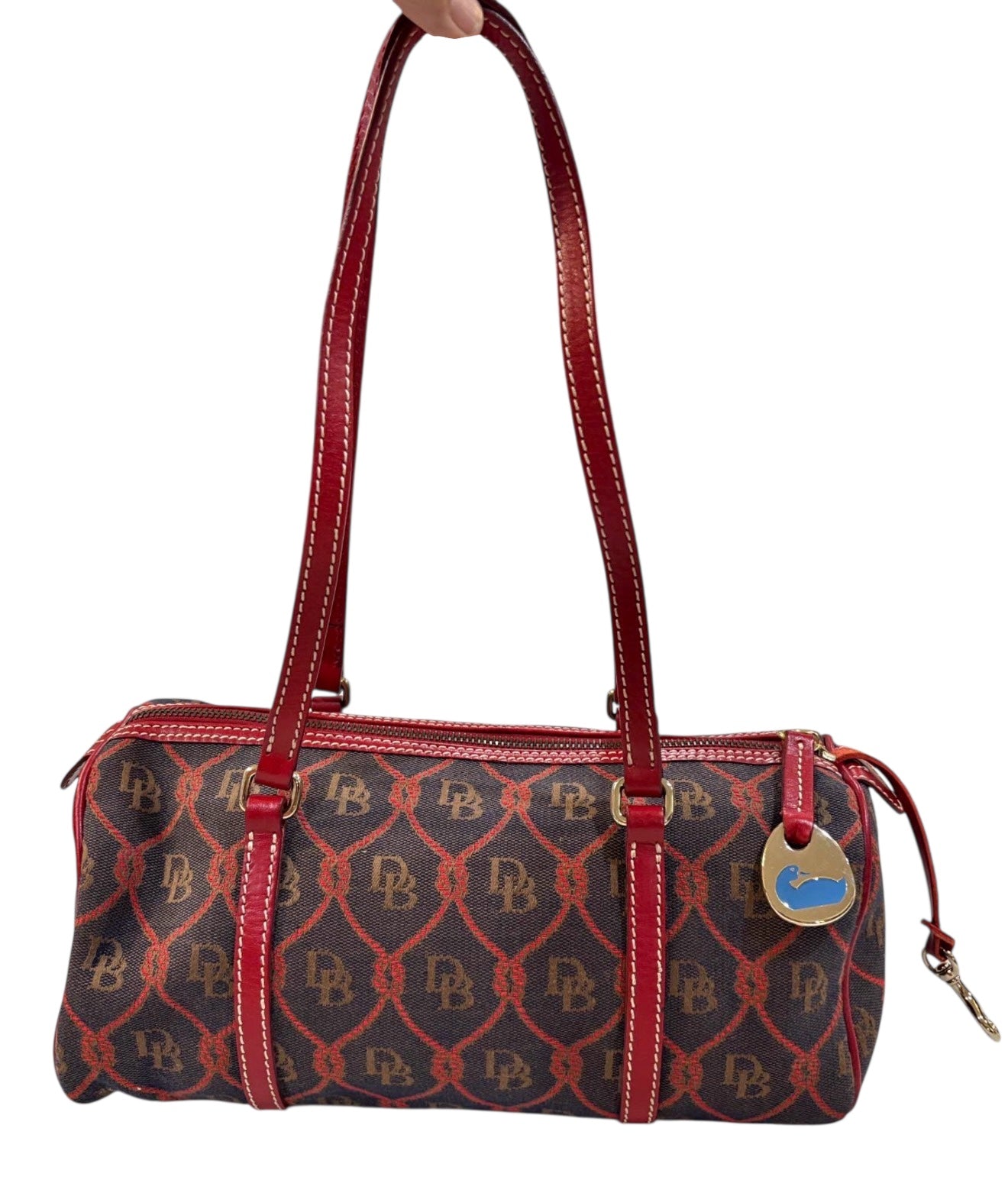 Dooney & Bourke DB Monogram Barrel Shoulder Bag