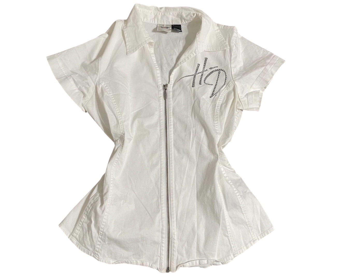 Harley-Davidson Zip-Up Rhinestone Logo Top 2006