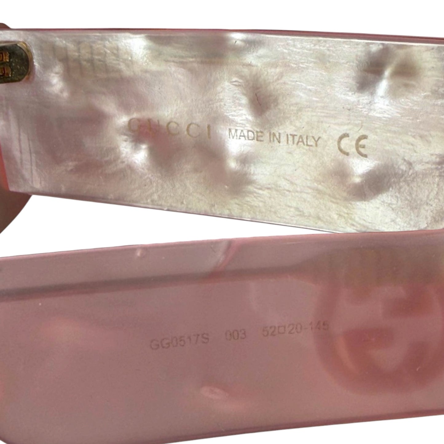 Gucci Pink Oval Sunglasses GG0517S