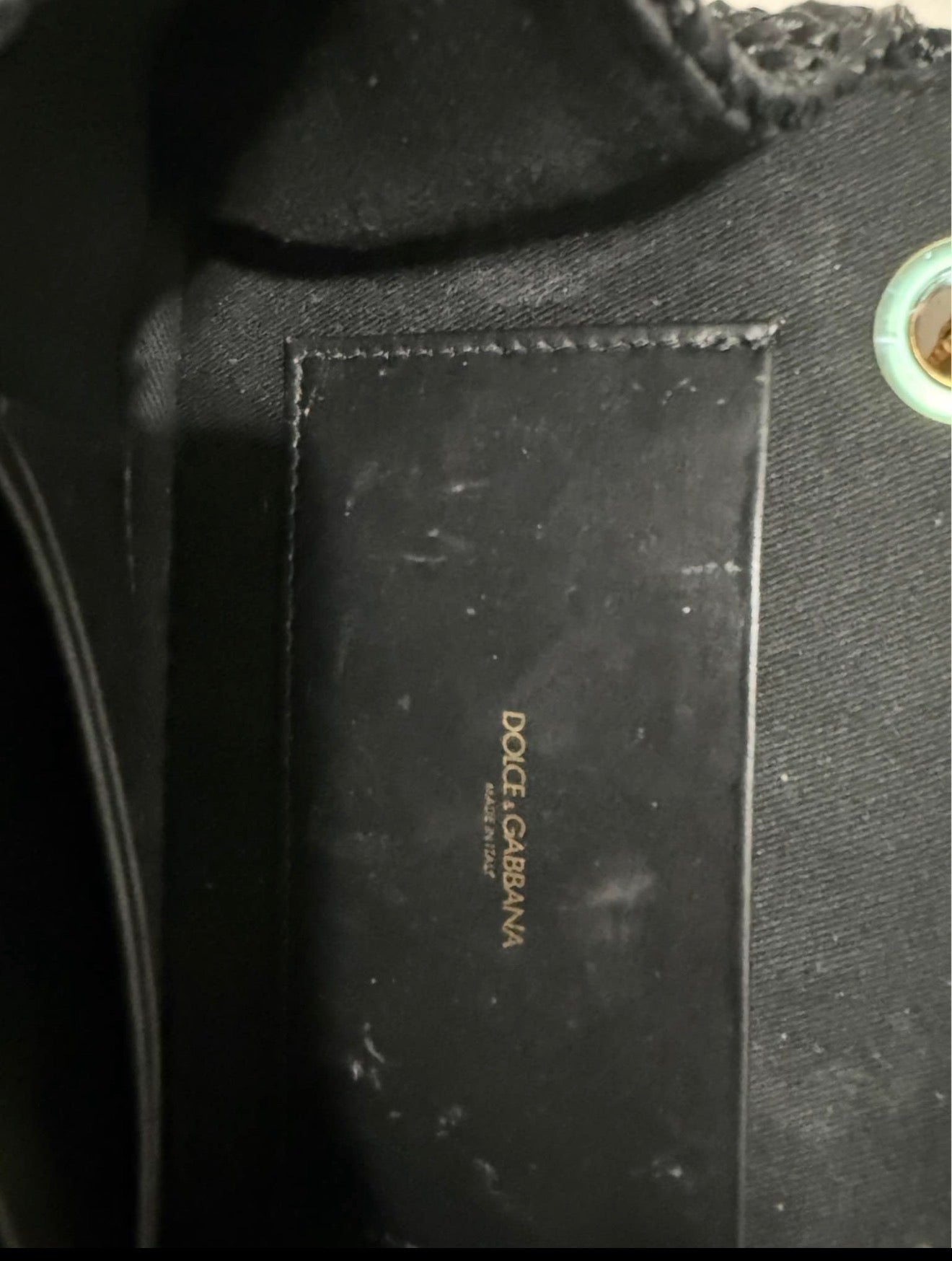 Dolce & Gabbana Raffia Devotion Bag