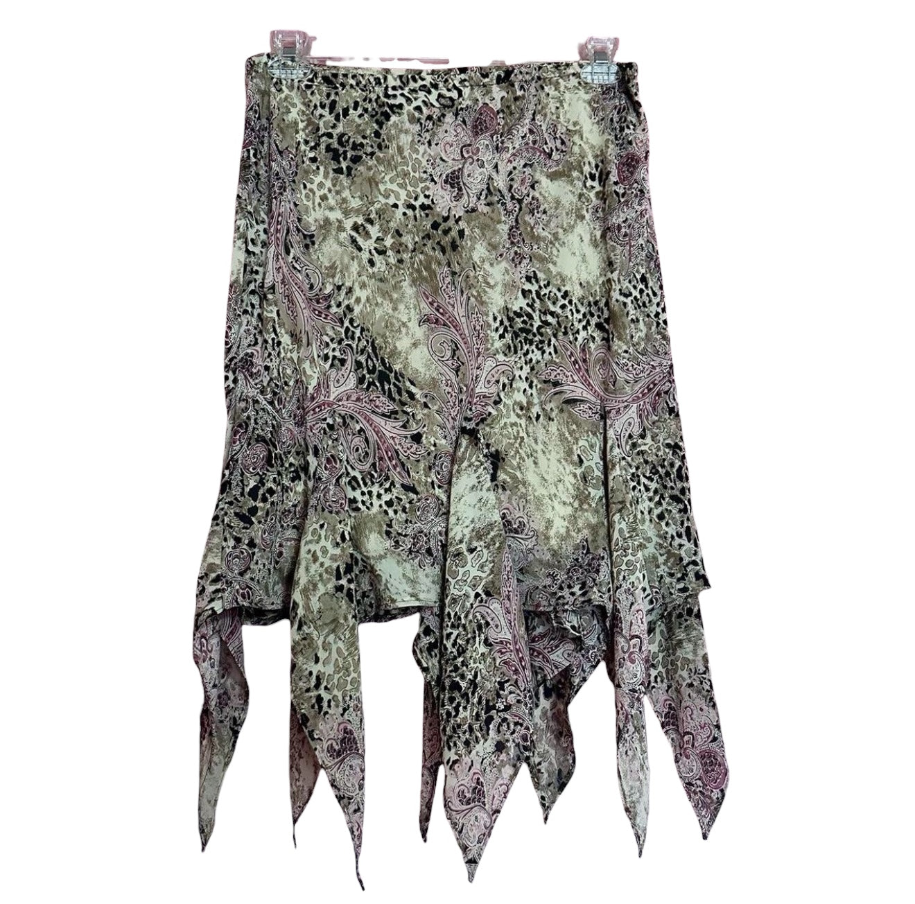 Fairycore Paisley Handkerchief Hem Skirt