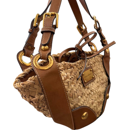 Dolce & Gabbana Raffia & Leather Resort Tote