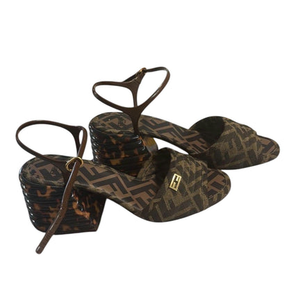Fendi Zucca Platform Heels