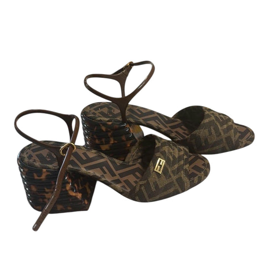 Fendi Zucca Platform Heels