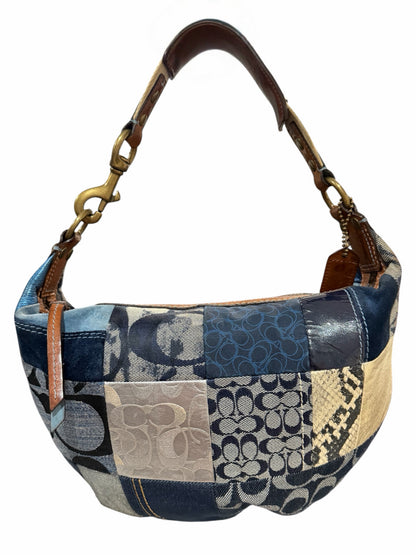 Coach Patchwork Denim Shoulder Bag