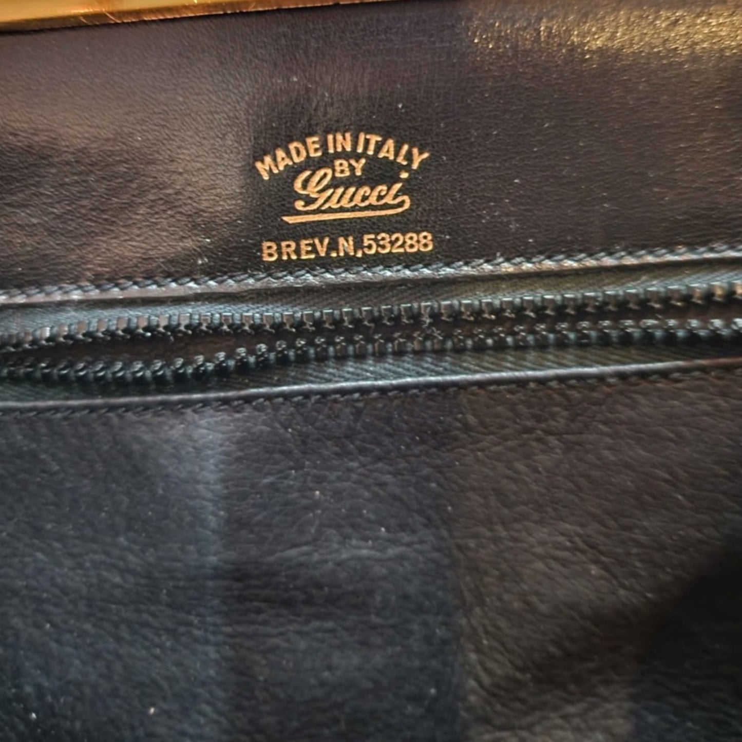 Gucci Snaggle Horsebit Top Handle Leather Bag – Black & Gold Web Stripe Rare 1985