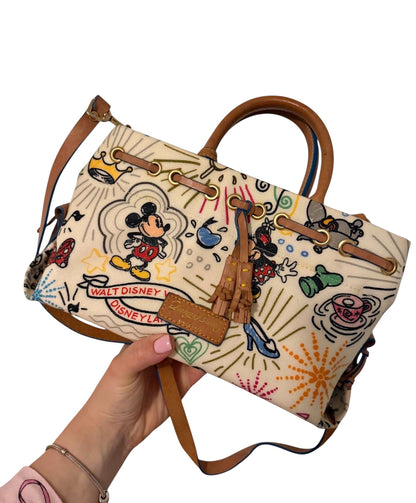 Dooney & Bourke Disney Sketch Print Tassel Bag