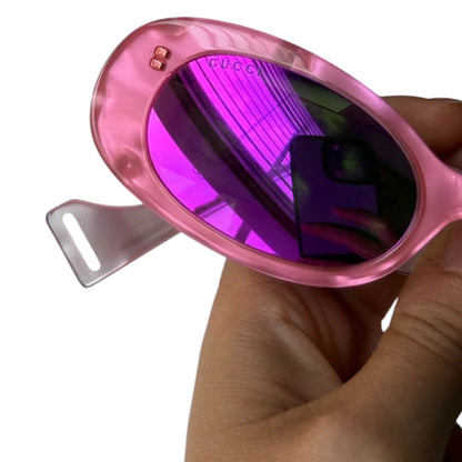 Gucci Pink Oval Sunglasses GG0517S