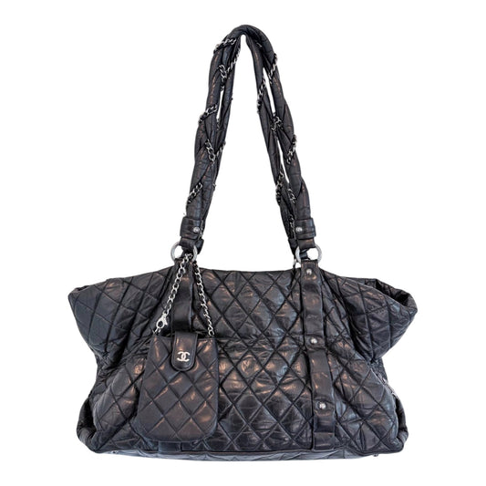 Chanel XL Quilted Leather Chain Tote