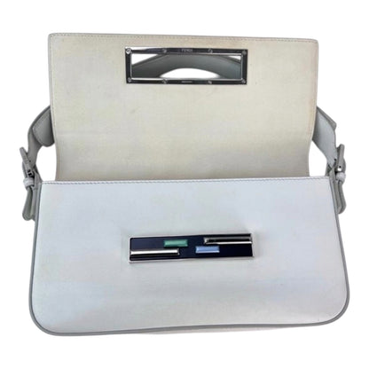 Fendi Vitello Dolce Crystal Baguette shoulder bag