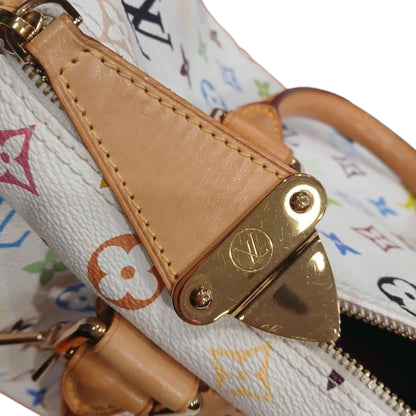 Louis Vuitton x Takashi Murakami Monogram Multicolore Speedy — White
