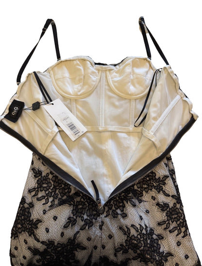 Dolce & Gabbana Black Lace Mini Dress