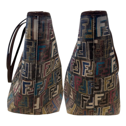 Fendi Multicolor Zucca Roll Tote Bag