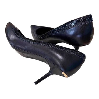 Burberry Black Embellished Pointed-Toe Pumps