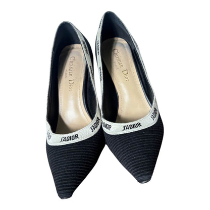 Dior Black J’Adior Ribbon Pointed-Toe Pumps