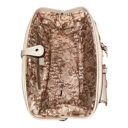 Dior White Leather Large Detective Bag