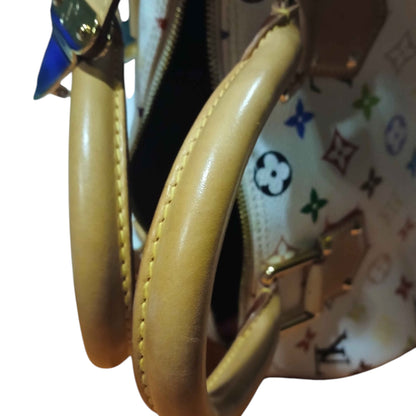 Louis Vuitton x Takashi Murakami Monogram Multicolore Speedy — White