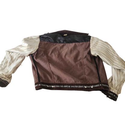 Jean Paul Gaultier Brown Corduroy Trucker Jacket
