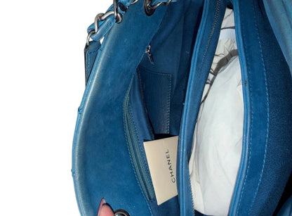 Chanel Blue Mademoiselle Quilted Leather Bag