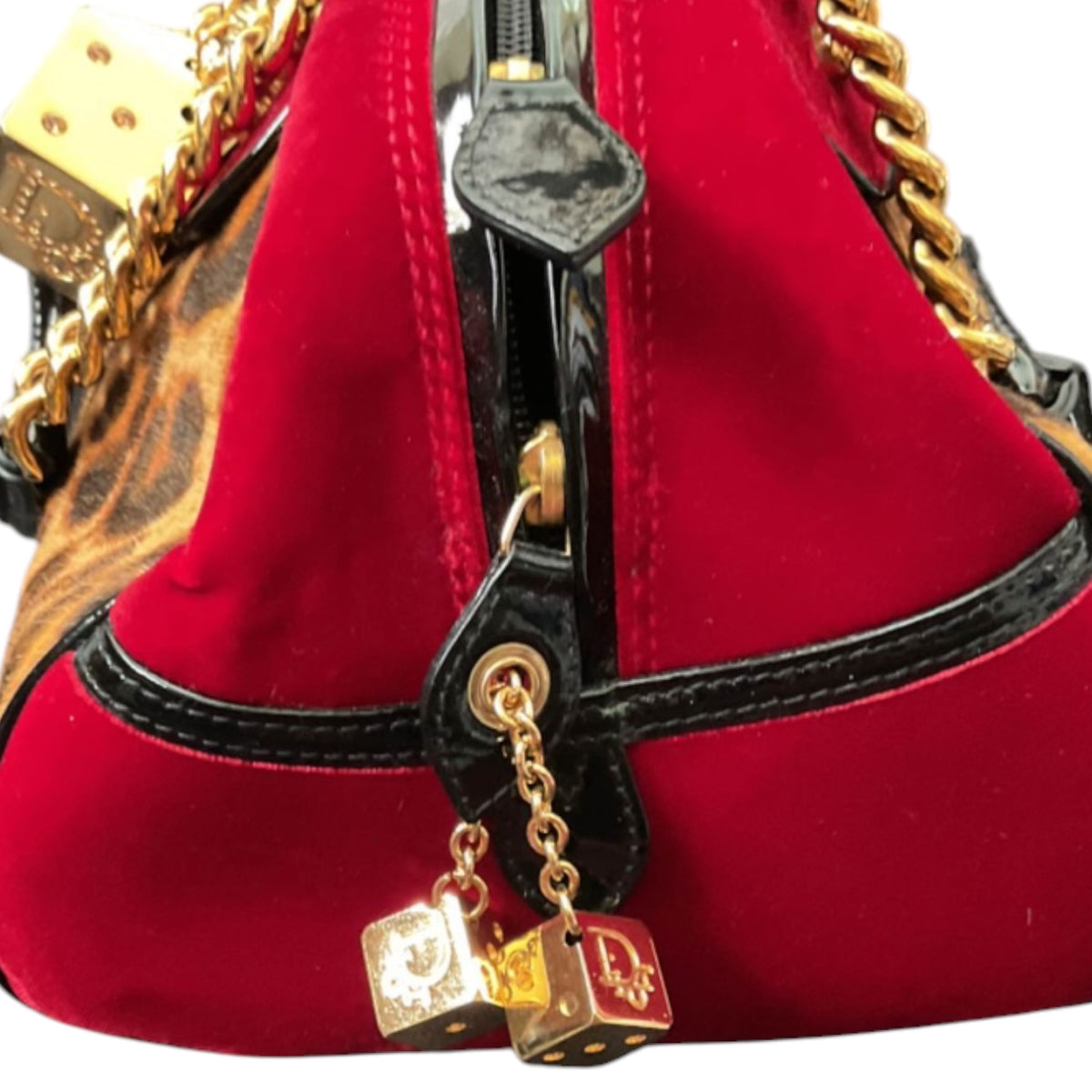 Christian Dior Gambler Leopard Dice Bag — John Galliano Era