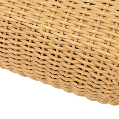 Vintage Chanel Rattan Heart Lock Basket Bag