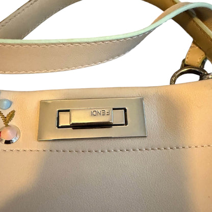 Fendi Peekaboo Floral Embellished Leather Bag