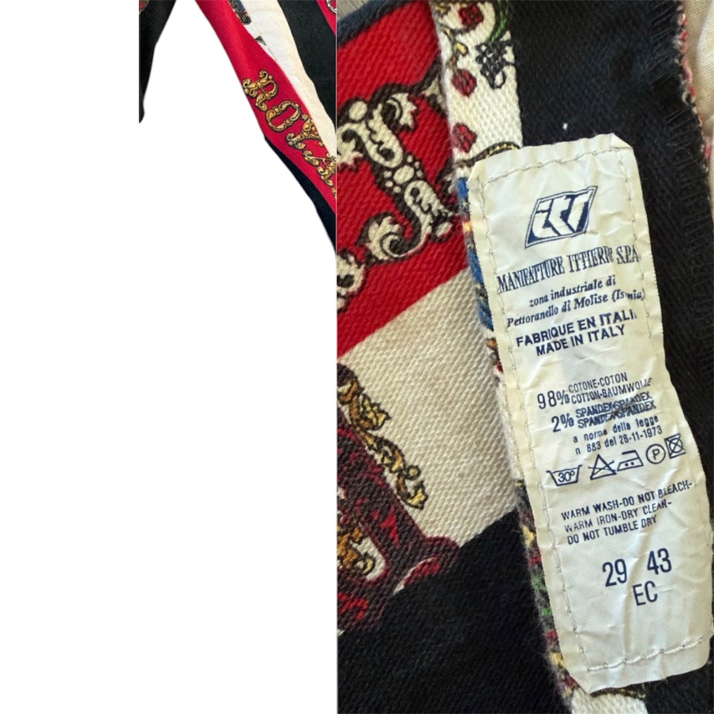 Rare Versace Jeans Couture Rock & Royalty Print Jeans