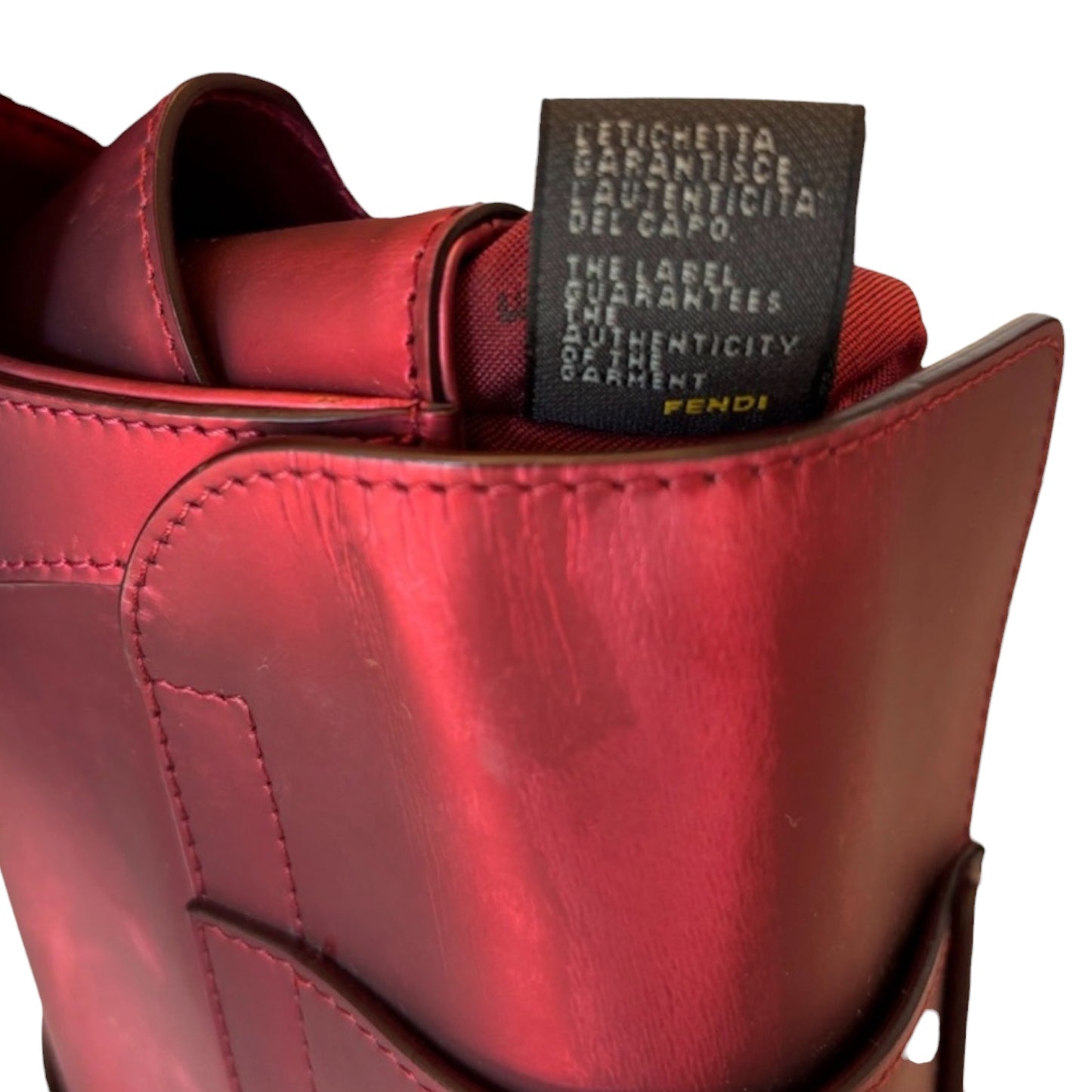 Limited Edition Fendi Metallic Red Clutch