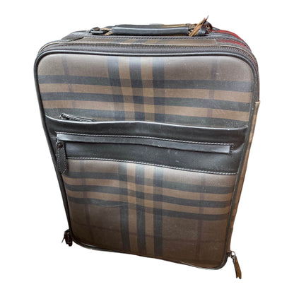 Burberry Haymarket Check Rolling Carry-On Suitcase
