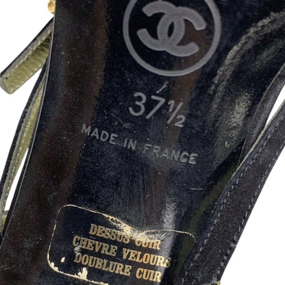 Chanel Black Slingback Heels