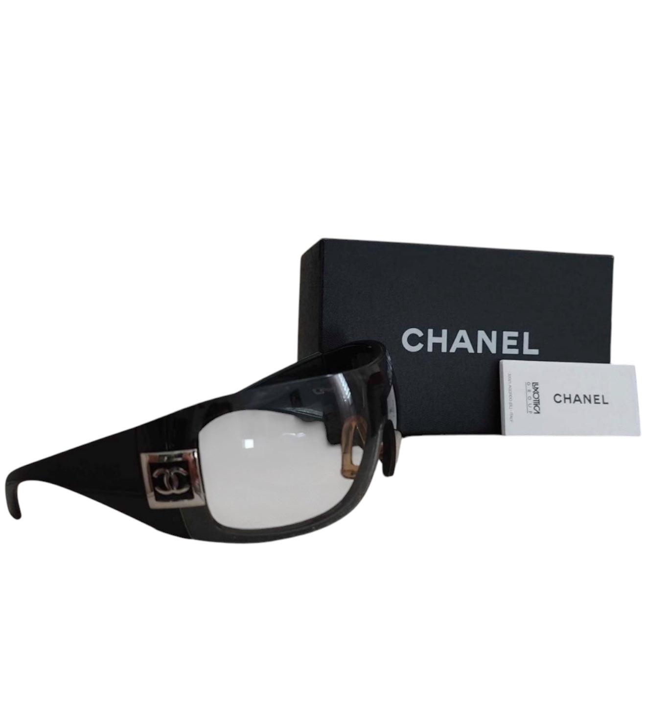 Chanel Shield Sunglasses – CC Logo Oversized