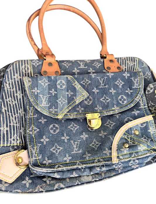 Louis Vuitton Denim Monogram Shoulder Bag