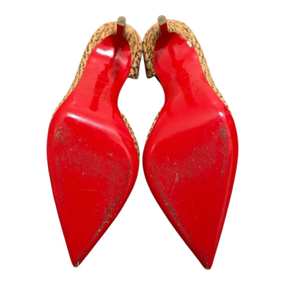 Christian Louboutin Cork Pointed-Toe D’Orsay Pumps