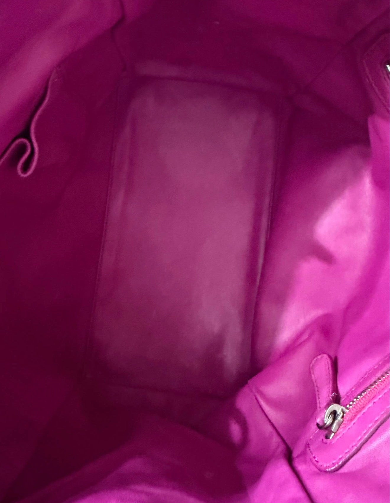 Rare Christian Dior Woven Lady Dior Tote in Fuchsia Pink