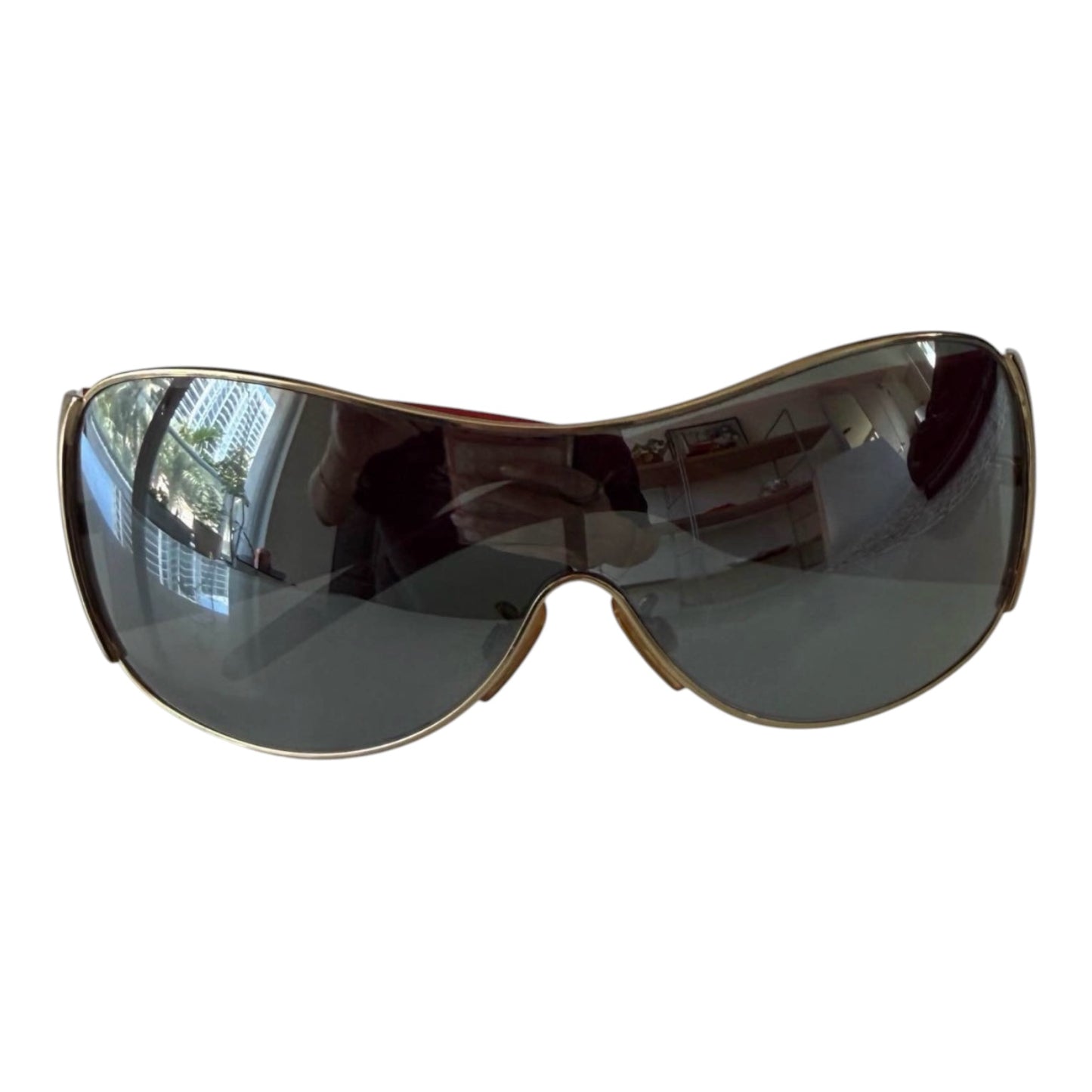 Dolce & Gabbana Logo Shield Sunglasses
