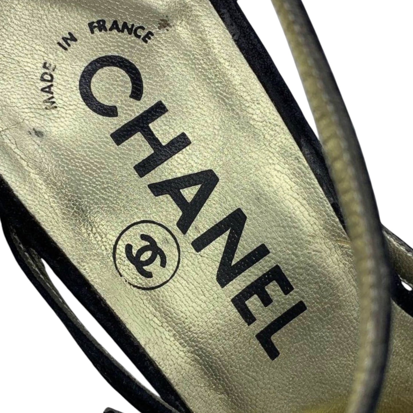 Chanel Black Slingback Heels