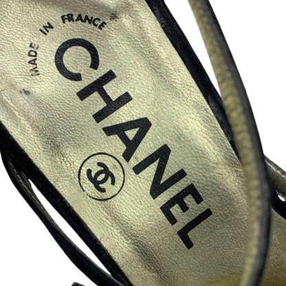 Chanel Black Slingback Heels