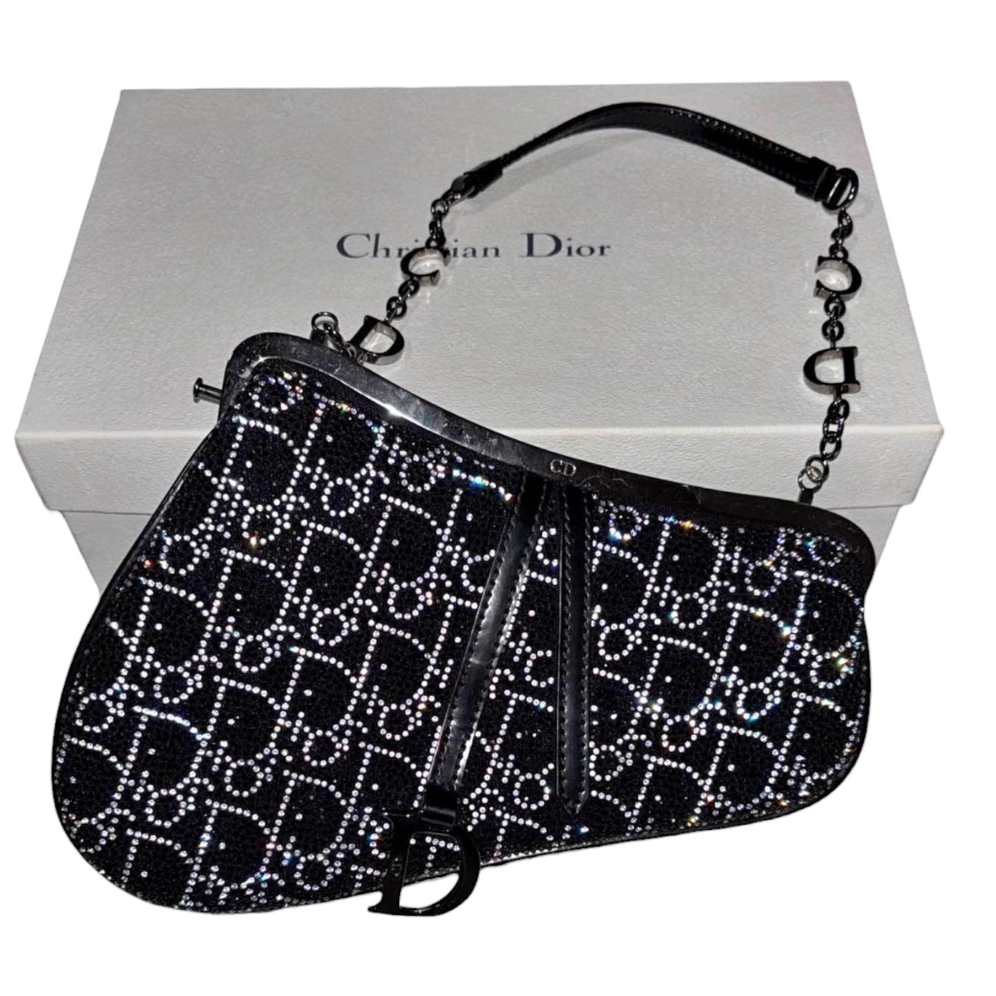 Dior Swarovski Crystal Saddle Bag