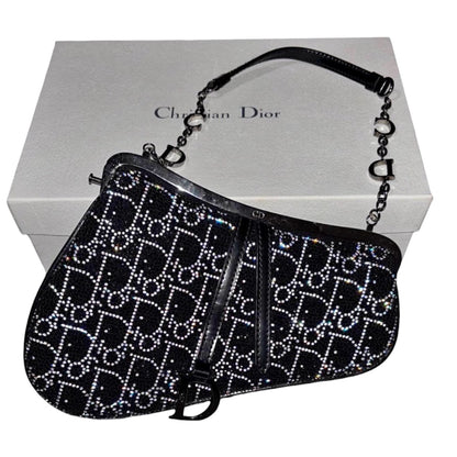 Dior Swarovski Crystal Saddle Bag