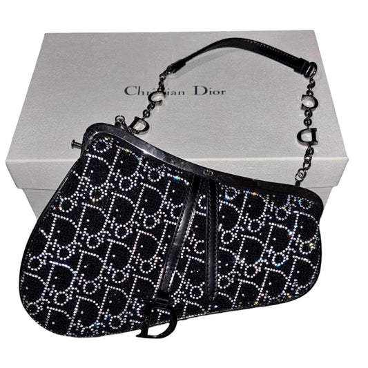 Dior Swarovski Crystal Saddle Bag