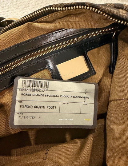 Fendi Zucca FF Canvas Hobo Bag