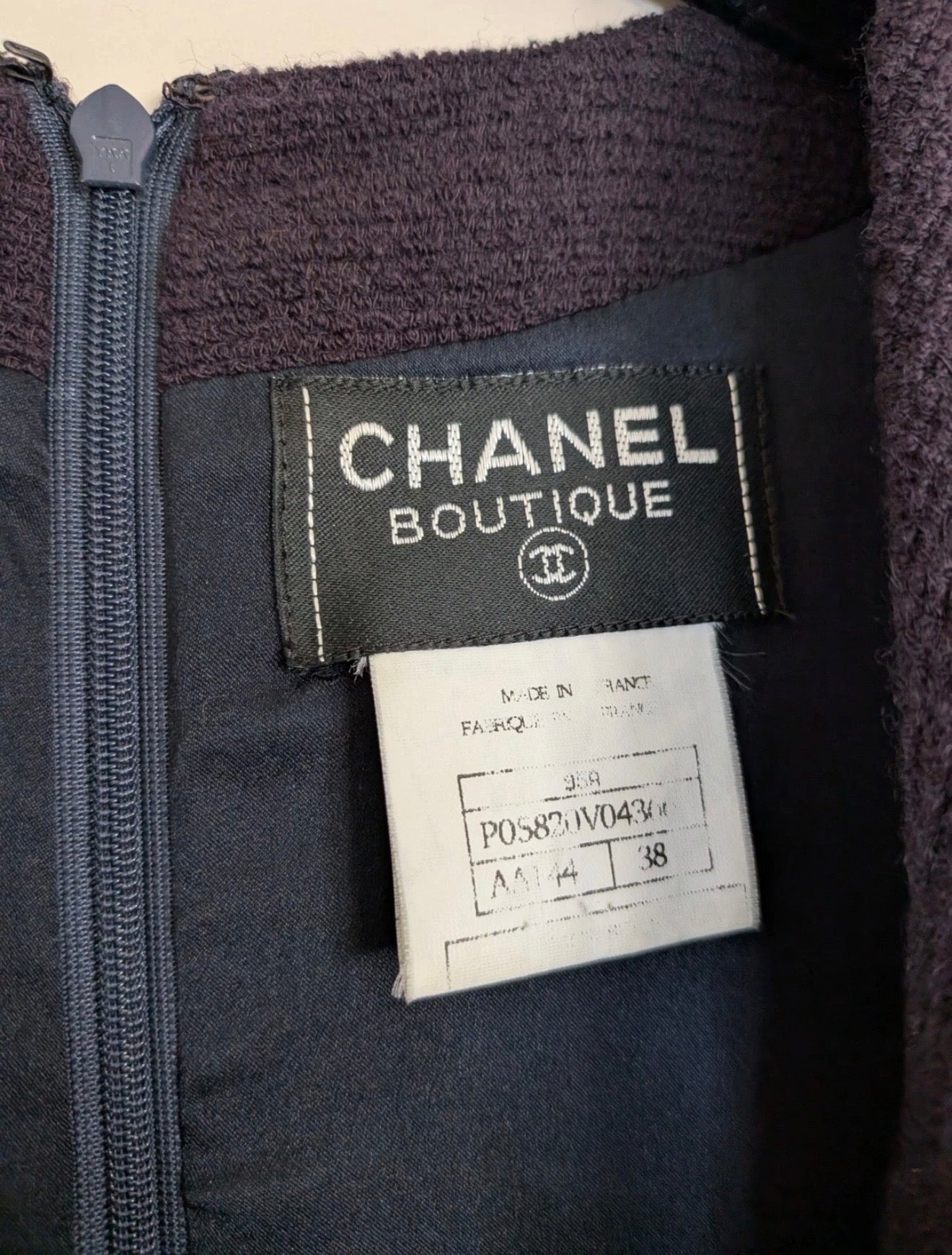 Vintage Chanel Fall 1995 Runway Tweed CC Dress – Iconic Karl Lagerfeld Era