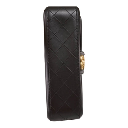 Chanel Navy & Black Quilted Top-Handle Flap Bag