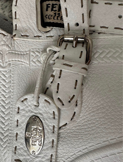 Fendi White Classic Handbag