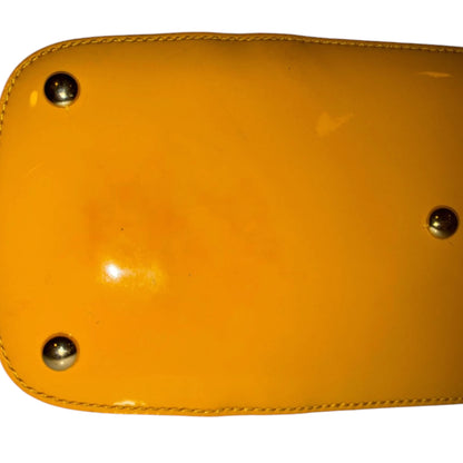 Gucci Yellow Patent Microguccissima Dome Bag