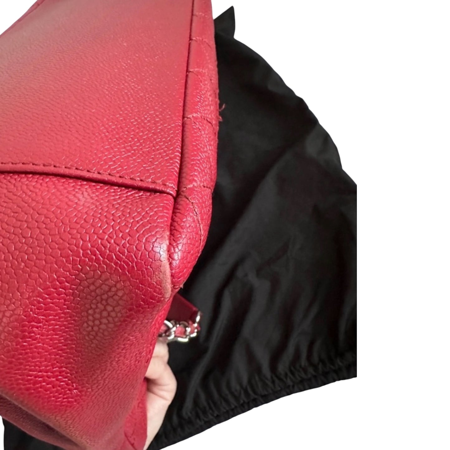 CHANEL GST Grand Shopping Tote | Red Caviar Leather