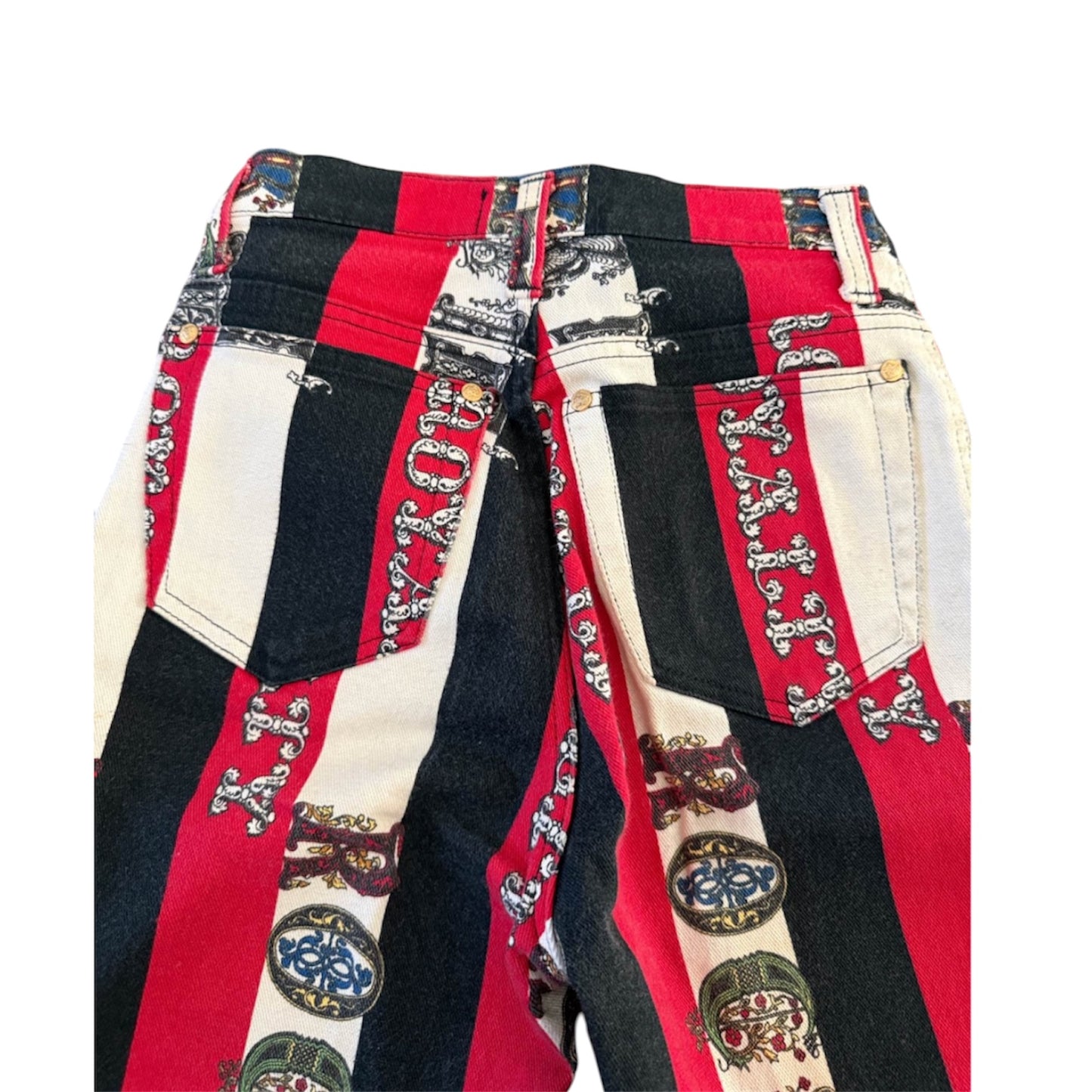 Rare Versace Jeans Couture Rock & Royalty Print Jeans