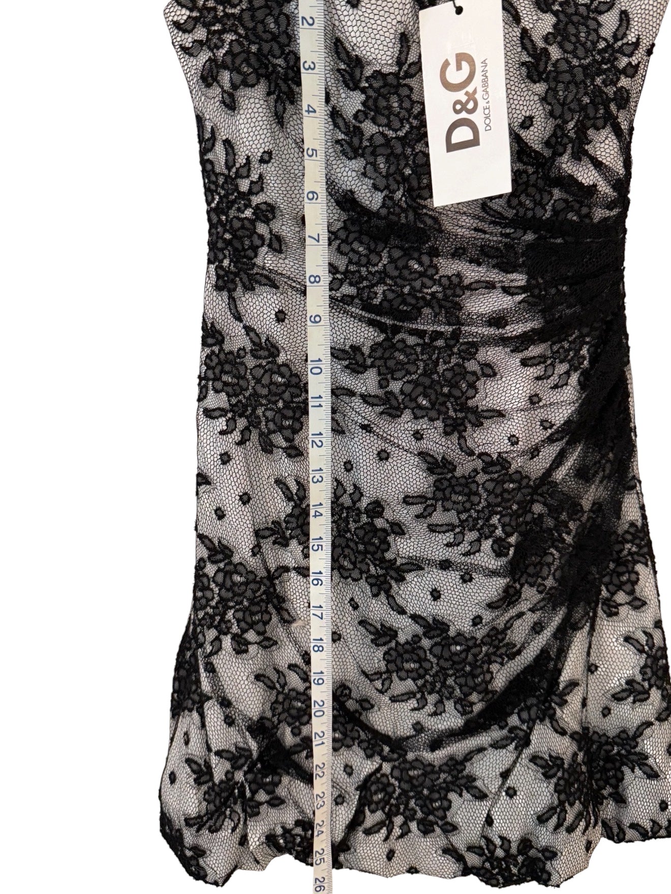 Dolce & Gabbana Black Lace Mini Dress